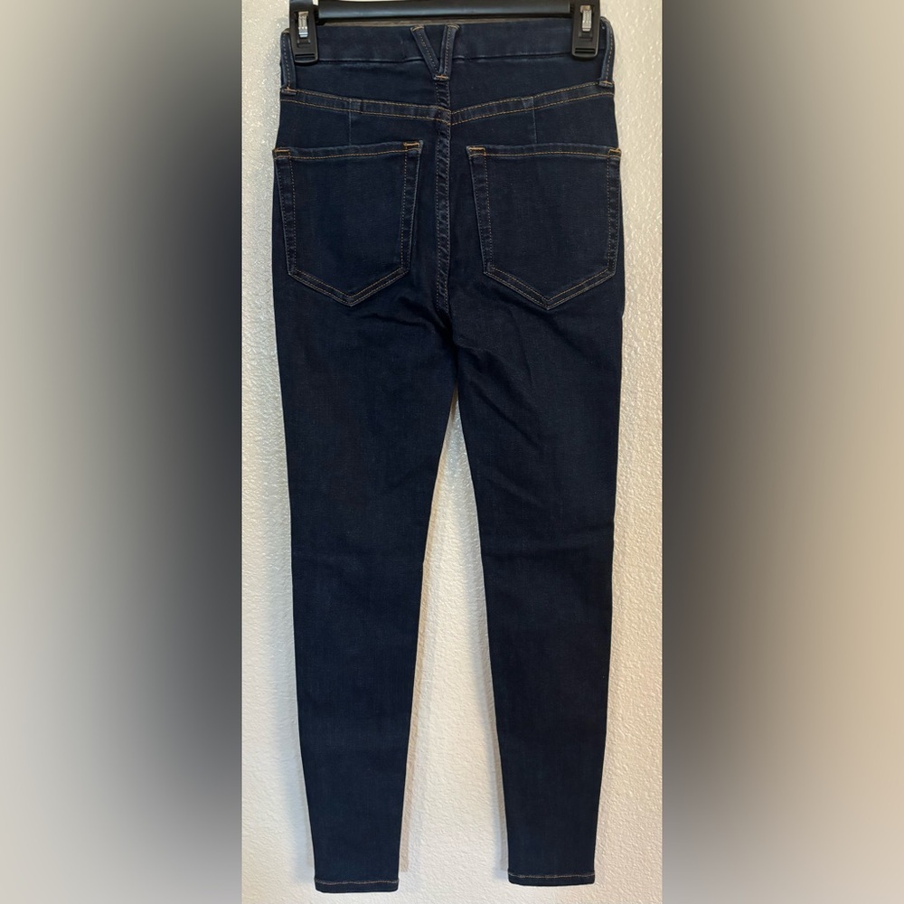 FREE PEOPLE We The Free Montana Skinny Jeans in Dark Rinse NWT - Picture 3 of 7